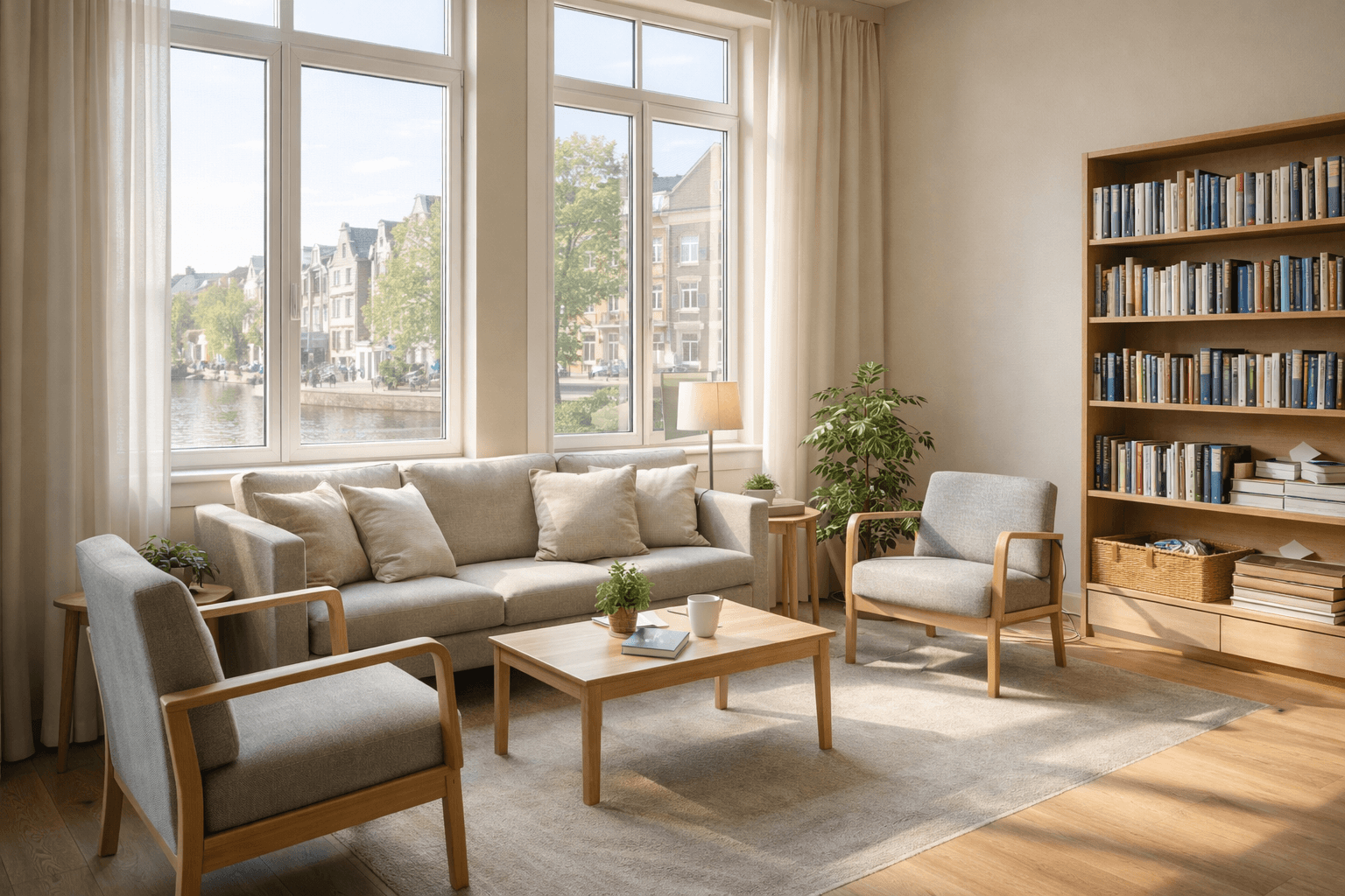 Living-room area in the studio